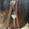 Protect This Rider And The Horse She Rode In On-Saddle Charm Fashionable Keychain Saddle Heart Charm Equestrian Riding Gift