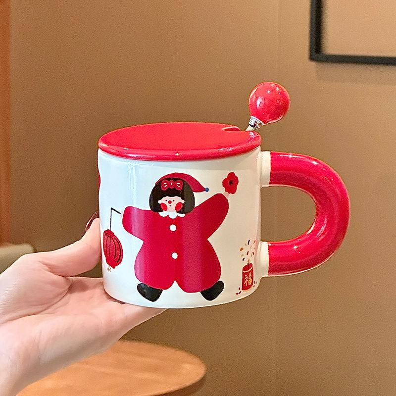 Милые мультяшные мальчики и девочки, пара, керамические кружки, подарки для девочек, подруг, свадебные подарки, сувениры