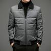 Мужская новая куртка-пуховик Мужская зимняя куртка с лацканами Мужская куртка-пуховик