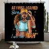 African American Woman Shower Curtain Sexy Black Girl Lady Inspirational Queen Abstract Boho Waterproof Bathroom Shower Curtain
