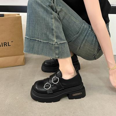 Женская обувь в британском стиле, туфли-оксфорды на платформе, повседневные женские кроссовки, мокасины с мехом, неглубокий носок, балетки, туфли в стиле преппи