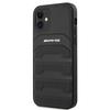 AMG AMHCP12SGSEBK iPhone 12 mini 5.4" black/black hardcase Leather Debossed Lines