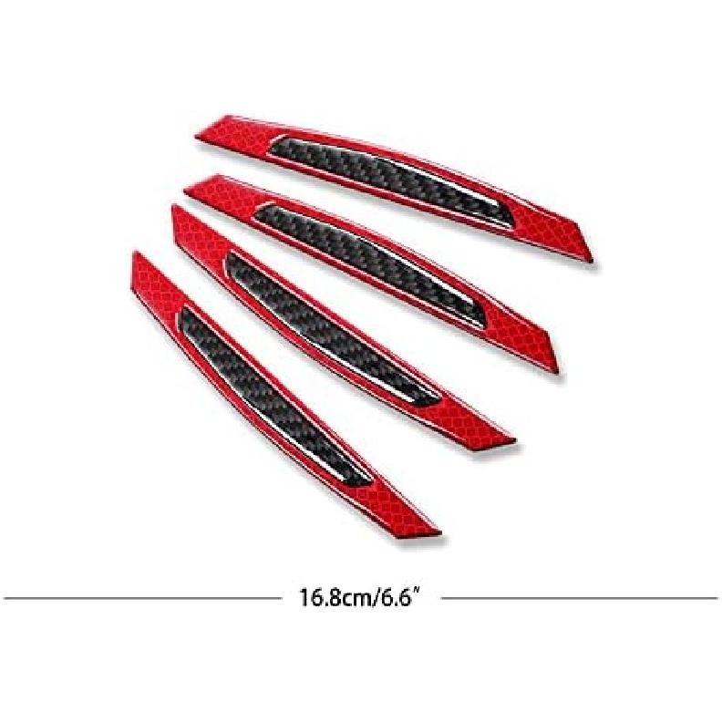 Защита кромки двери автомобиля Светоотражающие 4 шт. Накладки-стикеры Защита бампера Защита кромки боковой двери Защита от столкновений Защита от потертостей Подходит для большинства автомобилей