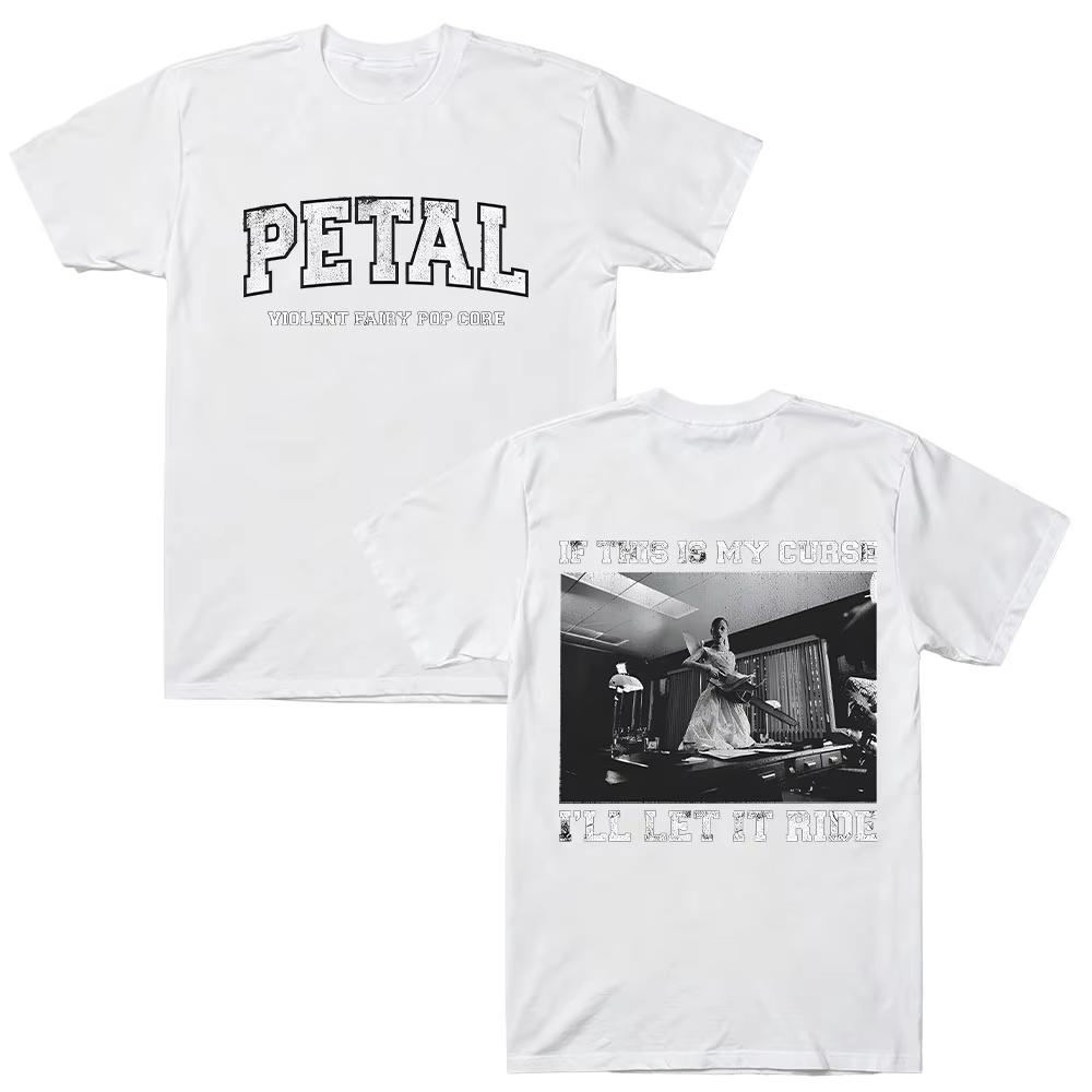 Vintage Petal Movie If This Is My Curse Graphic Tee Cotton Unisexs Unisexs Tshirt Summer Streetwear