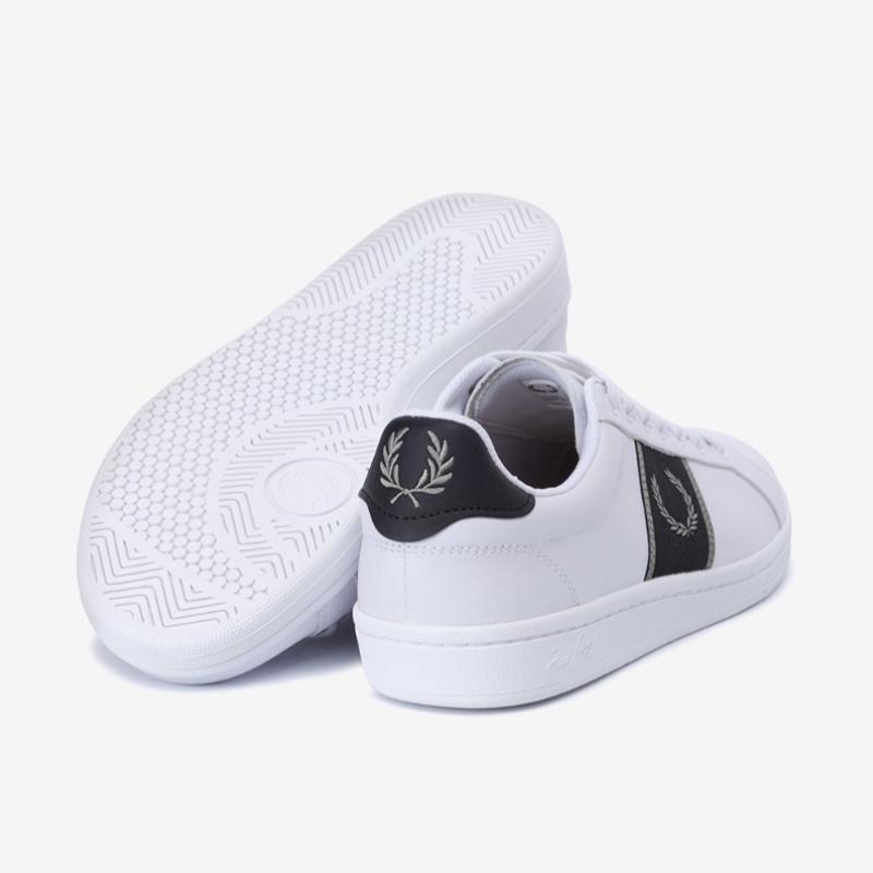 Fred Perry Мужские Белые Кроссовки B721 Кожаные
