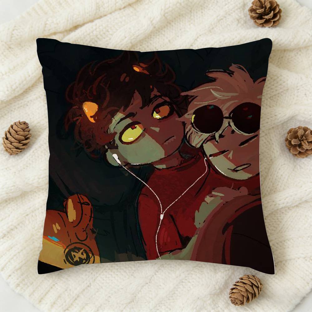 HHomestuck DDaveKat Doublesided Printed Square Decorative Cushion Cover for Sofa Living Room Home Decor
