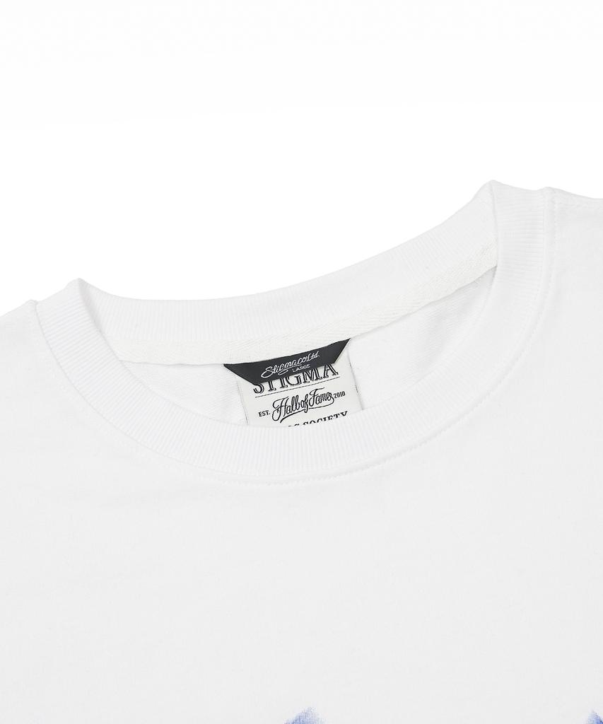 STIGMA Футболки Semi-Oversized с эффектом размытия Stgm Белые