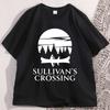 Футболка Sullivans Crossing Лагерь Смешная ТВ Пересечение Мерч Футболка Поход Природа Футболка Повседневная Круглый вырез Мужская одежда