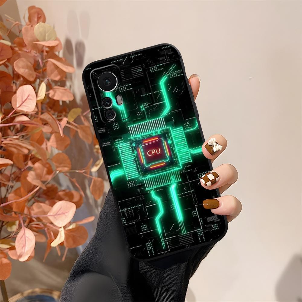 Крутой чехол для телефона с платой Circuit Board Fundas Для Xiaomi 15 14 12 Lite Pro 13 11t POCO X5 M6 M5 X6 X3 F5 F6 Pro Чехол
