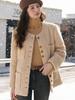 Women Coat 2024 New Warm Loose Stylish French Style Wool Single-breasted Long Sleeve Clothing Tops MXC52W0176