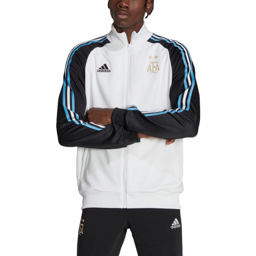 adidas Спортивная куртка сборной Аргентины по футболу, мужская верхняя одежда, белая HF3955