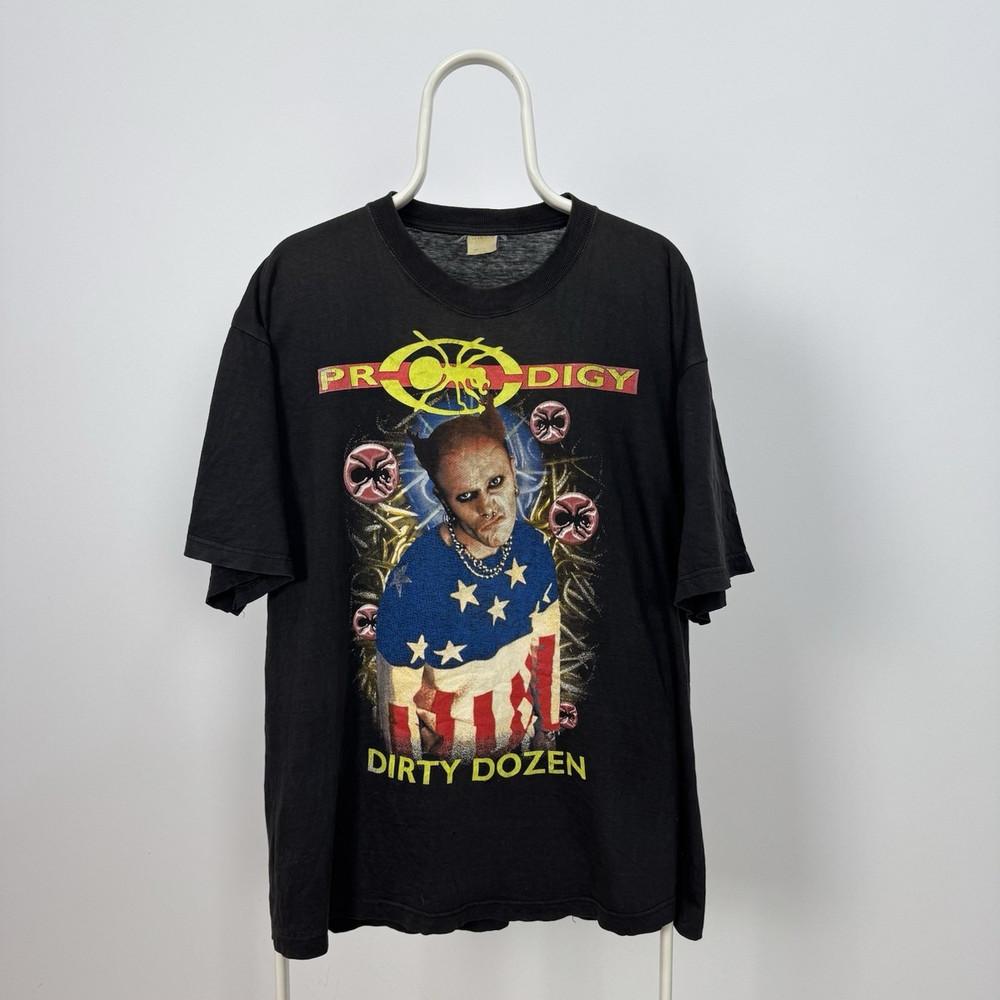 The Prodigy Кит Флинт Очень Редкая Винтажная Футболка 90-х Rave Группа FL1119 Унисекс Футболка