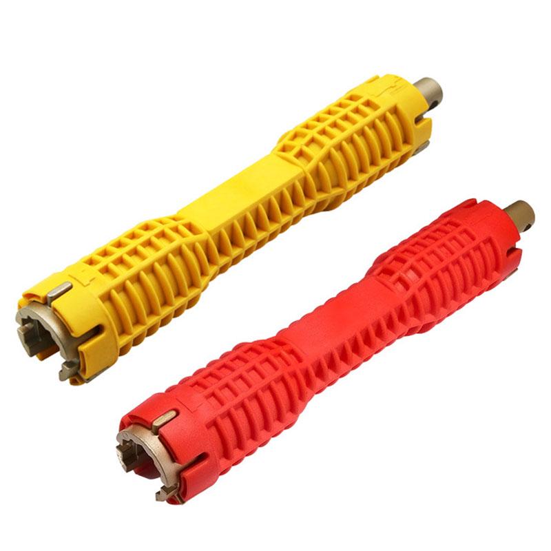 Multifunctional Sink Wrench Lightweight Anti Slip Handle Double Head Faucet and Sink Installer Wrench for Home Kitchen