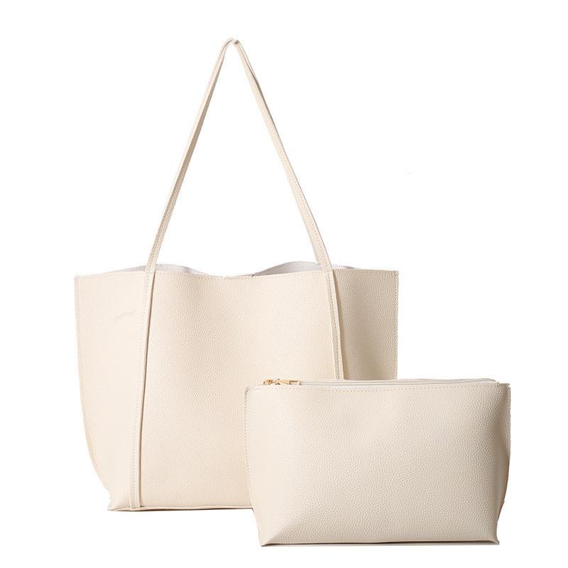 Стильный городской минималистичный набор из двух больших сумок-тоут для повседневного использования