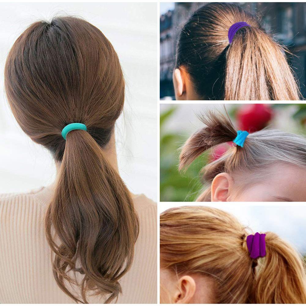 No-damage Nylon Hair Accessories Scrunchies Hair Rope Ties Rubber Bands Elastic Hair Bands