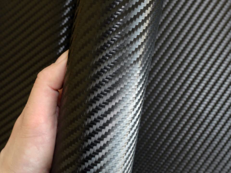 Синтетическая кожа карбоновая кожа 92 x 44 см ткань, (черный)