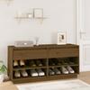VidaXL Shoe Cabinet Honey Brown 110x34x52cm Solid Pine Wood 814447