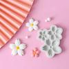 1Pc 3 Cavity Sakura Flower Shape Silicone Mold Sun Flower Fondant Chocolate Birthday Cake Decoration Baking Home Mold