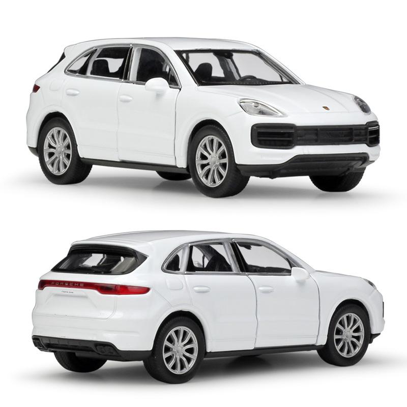 Welly 1:36-масштабная модель автомобиля из сплава Porsche Cayenne Turbo, литая под давлением металлическая игрушечная модель автомобиля, модель автомобиля с высокой имитацией, детские подарки