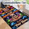 Custom Text Demon Slayer Pattern Floor Rug Soft Indoor Carpet Mat Living Room Bedroom