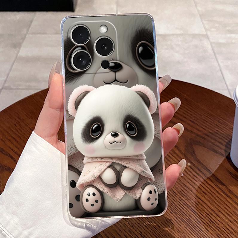 Чехол для iPhone 14 Pro 6.1" Чехол iPhone 14 Pro Max 6.7" Чехол Роскошный Милый Любовь Кролик Забавный Прозрачный Мягкий Силиконовый ТПУ Чехол для Телефона