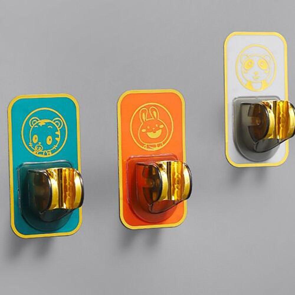 Punch-Free Shower Bracket Wall Mounted Shower Head Base Durable Shower Head Stand