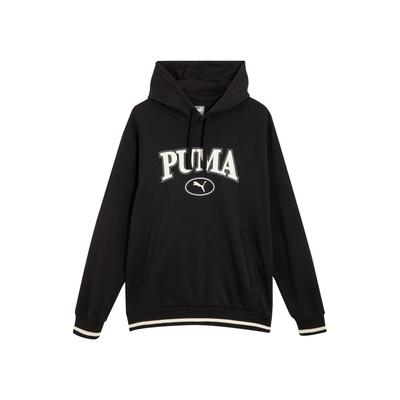Puma Толстовка с капюшоном Squad из флиса с буквенным принтом, трикотажная, мужская, черная 678401-51