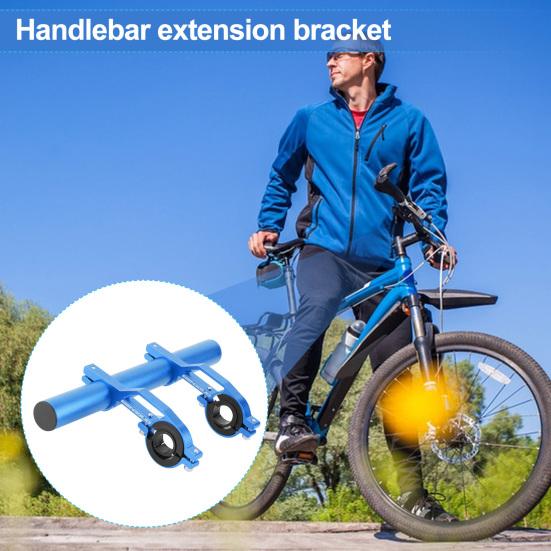 Aluminum Alloy Bicycle Handlebar Extender Quick Installation Handlebar Extension Bracket for Bike Light Phone Code Handlebar Cross Bar
