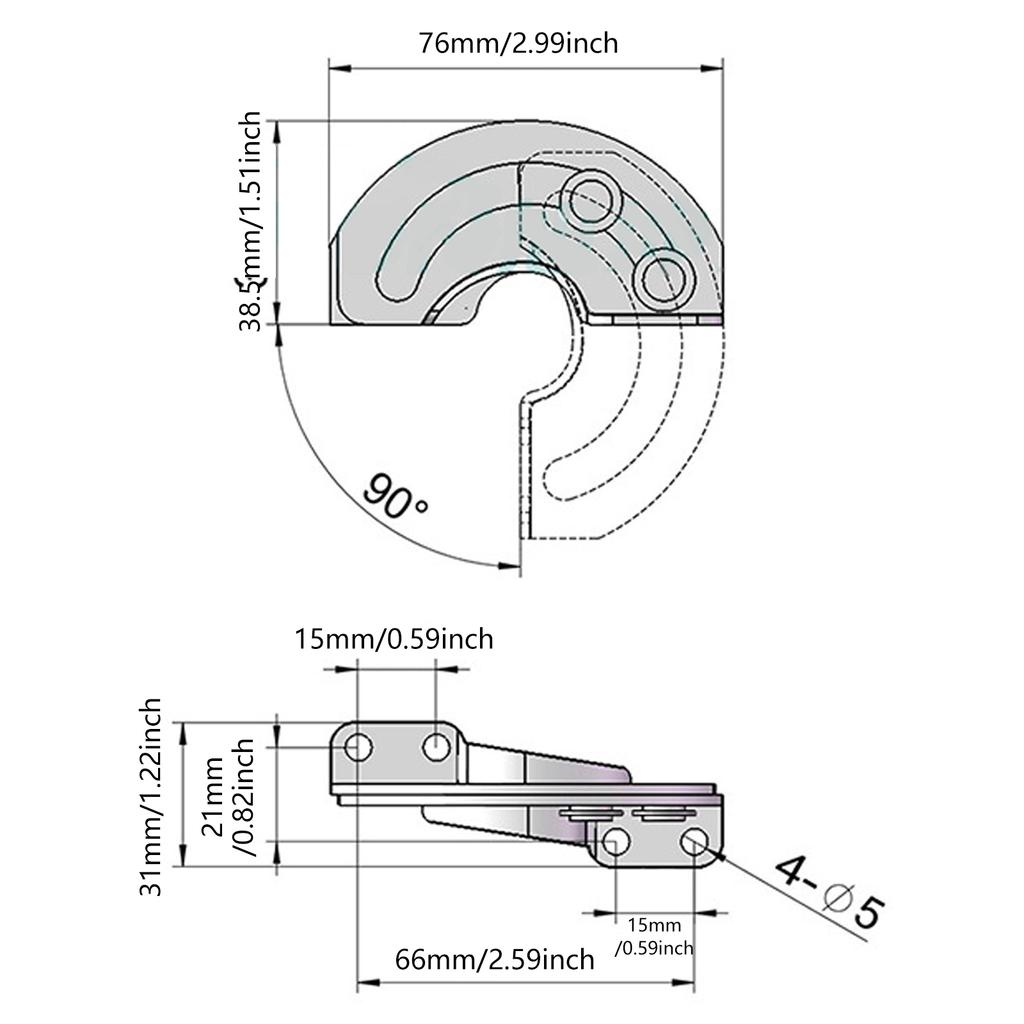 Полукруглые дверные петли из углеродистой стали, скрытая фурнитура, прочные, плавно работающие дверные петли для промышленных шкафов