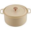 Lighter Than Cast 20 Matte Keeps the Recipe Cook Share Pot, Iron, Cm, Yellow, Flavor, IH/gas/oven Compatible, Included, RB-1512
