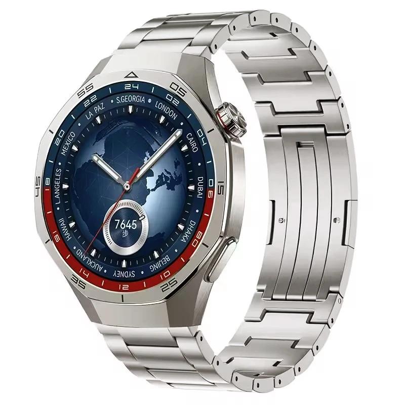 Титановый ремешок для Huawei Watch GT5 46 мм gt 5 4 3 Pro 46 мм 2e Металлический браслет для Samsung Galaxy Gear S3 3 45 мм Мужской ремешок Correa