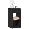VidaXL Bedside Table with Drawer Black 35x34x66.5 Cm, Side Table, Bedside Cabinet, Side Table for the Bedroom, 858715