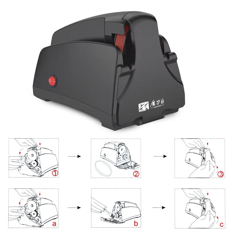 ГРИНДЕР Электрическая точилка для ножей Ленточный шлифовальный станок 120/320/600/1000# EU ВИЛКА Кухонная система заточки 100-240В Инструмент для полировки DIY