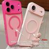 Магнитный Матовый Полупрозрачный Чехол Для iPhone 17 Air 16 16e 15 14 Plus 13 12 11 Pro Max Телефон Беспроводная Зарядка Magsafe Жесткая Крышка