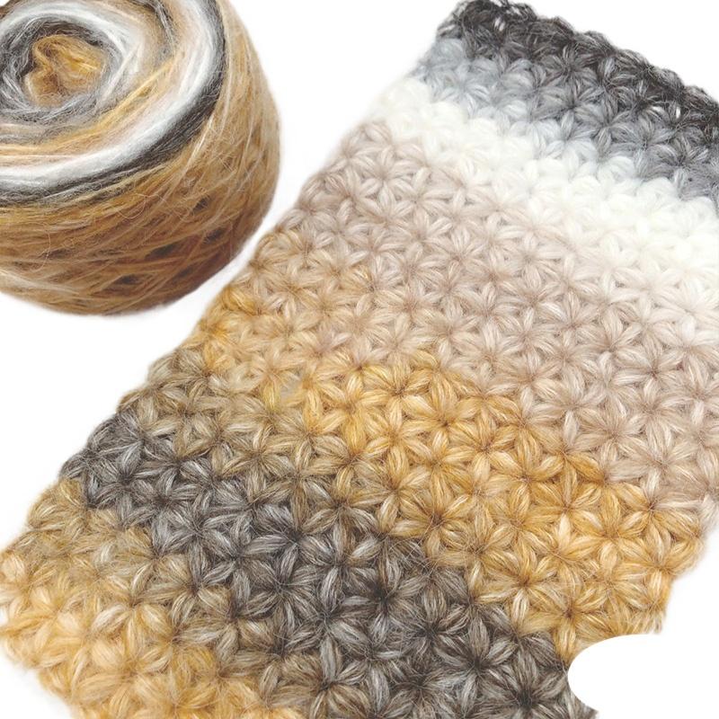 50g/Roll Blended Clothing Accessories Multicolor Colorful Crochet Line DIY Rainbow Yarn Soft Yarns Gradient