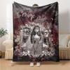 Corpse Bride Print Flannel Blanket High Quality Warm Comfortable Cover for All Seasons Perfect for Gifts Home Decor