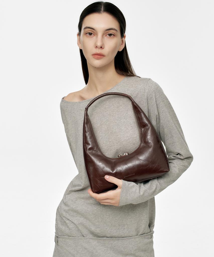 Margesherwood Hobo Shoulder_Mocha Crinkle
