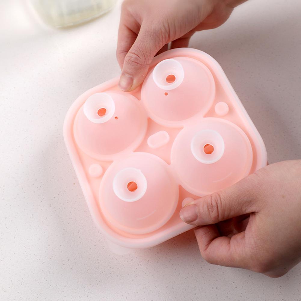 3D Роза Формы для льда Большие лотки для кубиков льда Сделайте 4 гигантских милых формы цветка