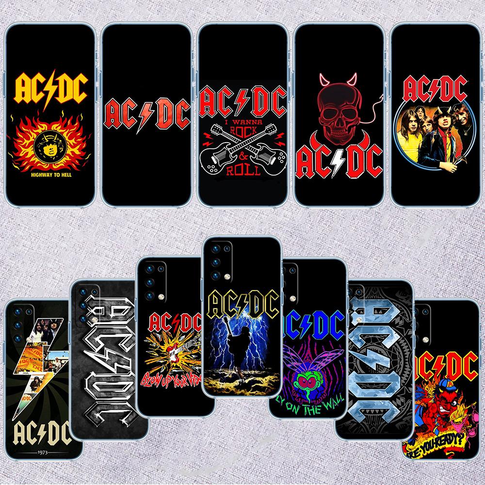 A-acdc Transparent Phone Case for Motorola Moto E13 E15 E20 E22 E22I E22S E30 E32 E40 E7 E7I G Plus Power Play Stylus G22 G14