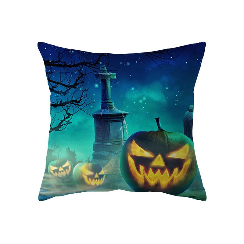 Ужас Хэллоуин Тема Ужас Тыква Волшебник Принт Шаблон Чехлы для подушек Главная Гостиная Диван Украшение Подушка Наволочка