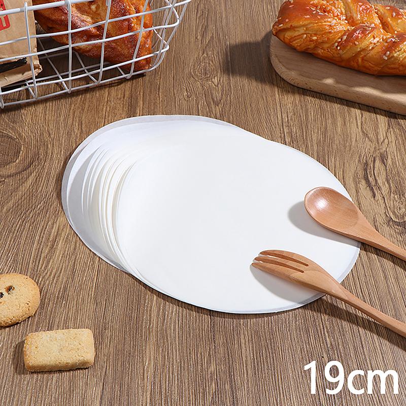 50Pcs Baking Oiled Paper Circle Parchment Paper Multifunction Liner Bbq Oven Patty Hamburger Paper Steamer Liners Baking Tool