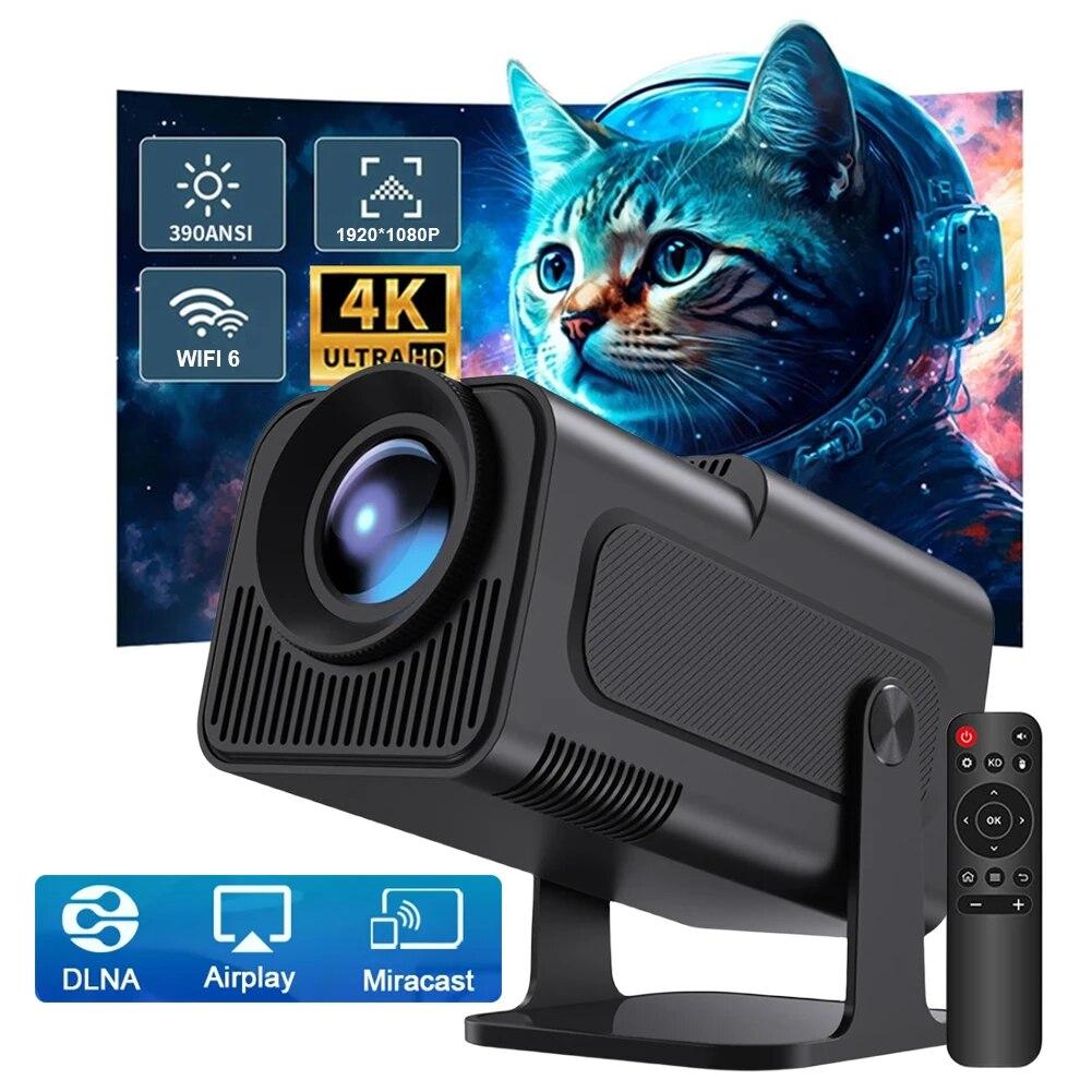 4K Android 11 домашний кинотеатр Dual WiFi 6 BT5.0 Native 1080P умный мини-проектор с дистанционным управлением видео мини-проектор