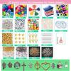 Набор для изготовления украшений на 30 ячеек DIY: Стеклянные бусины и бусины с буквами для браслетов и ожерелий