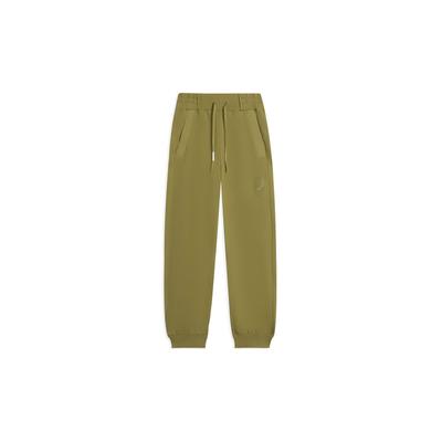 Li Ning X Jackie Chan Kung Fu Series однотонные спортивные брюки с эластичными манжетами на заднем кармане, мужские коричневые брюки AKLSC17-2