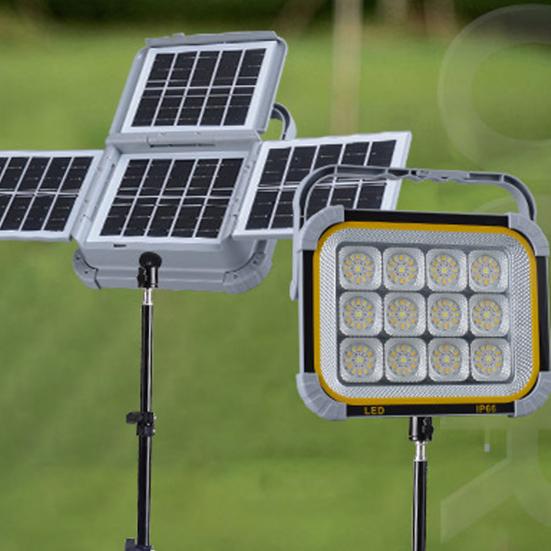 Солнечный прожектор для кемпинга, супер яркий, высокий люмен, водонепроницаемый, мощный, перезаряжаемый, солнечный, уличный, портативный светодиодный прожектор с отражателем