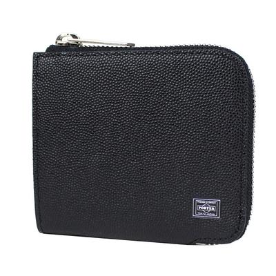 ABLE WALLET кошелек на молнии мини-кошелек [Porter] Г-образный 030-03441 Черный/10