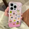 Чехол для телефона Tamagotchis с узором из кожи личи для Samsung A57 A36 A26 A07 A55 A35 A16 A06 A54 A34 A25 A24 A15 A14 A05S A05 4G 5G