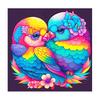 Frame Painting By Numbers Kits For Adults Starter Kit Colorful Birds Animals Drawing By Numbers For Home Decoration 40x40