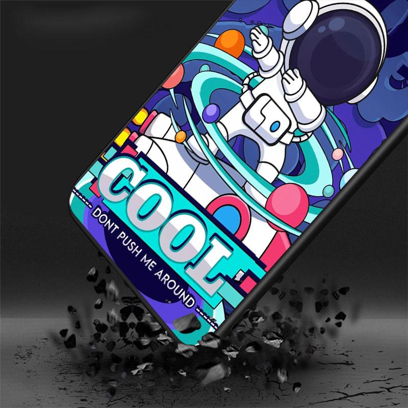 Soft Case For Smaung Galaxy A52 A13 A53 A12 A51 A32 A21s A33 A22 A23 A31 A03 A72 A41 A11 A04 Phone Cover Cartoon Cool Astronaut