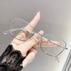 3Pcs Metal Frame Cat Eye Photochromic Myopia Glasses Ultra Light Unisex Near Sight Glasses  Eye Protection Eyewear